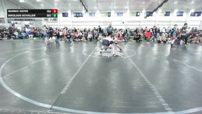 102 lbs Round Robin 2 - Mannix Oster, Freakztyle Fire N Ice - HS vs Nikolaus Schaller, Ohio Valley Forge - HS