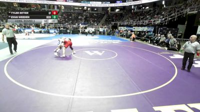 I-150 lbs Cons. Round 2 - Tyler Ritter, Chenango Forks vs Evan Weeden, Goshen