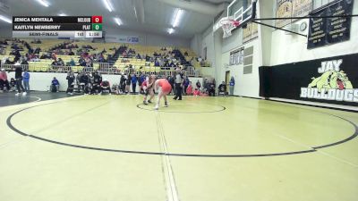 125 lbs Semifinal - Jenica Mehtala, Mcloud HS Girls vs Kaitlyn Newberry, Platte County