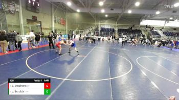 150 lbs Cons. Round 5 - Jack Burdick, Carbon vs Blu Stephens, Sanderson Wrestling Academy
