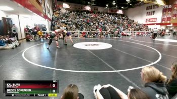 165 lbs Cons. Round 4 - Kal Burk, Star Valley vs Brody Sorensen, Thermopolis