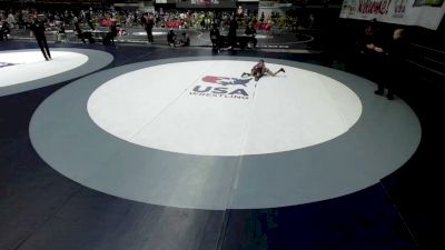 43 lbs Quarters - Bruce Hang, The Valley Wrestling Club vs Hazel Grimley, California Grapplers