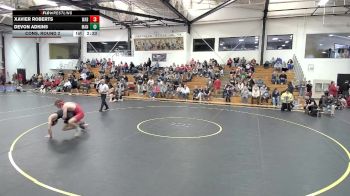 141 lbs Cons. Round 2 - Xavier Roberts, Wabash vs Devon Adkins, Manchester