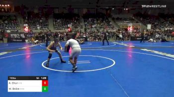 110 lbs 3rd Place - Aiden Chur, UTB Wrestling vs Wyatt Boice, Iron Horse