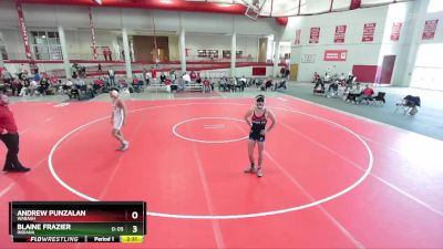 125 lbs 1st Place Match - Blaine Frazier, Indiana vs Andrew Punzalan, Wabash