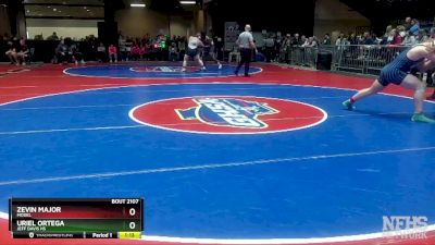 2A-215 lbs Quarterfinal - Uriel Ortega, Jeff Davis HS vs Zevin Major, Model