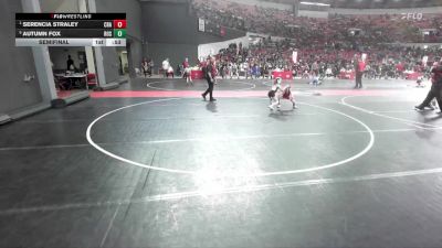 50 lbs Semifinal - Serencia Straley, Crandon vs Autumn Fox, Rosholt