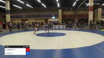 53 kg Consi Of 8 #1 - Ajayzee Zaballos, Menlo Wrestling Club vs Chloe Ayres, New Jersey RTC