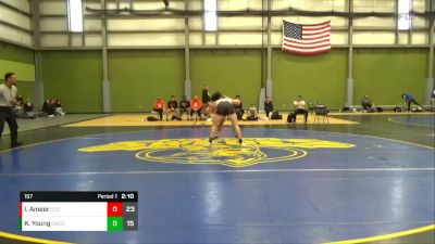 197 lbs Finals (2 Team) - Kanden Young, Cowley Community College vs Ibrahim Ameer, Cloud Community College
