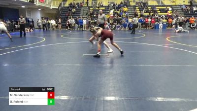 114 lbs Consy 4 - Mason Sanderson, State College vs Dom Roland, Kiski Area