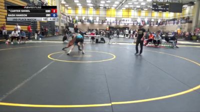 132 lbs 3rd Place Match - Carter Siebel, Big Game Wrestling Club vs Nash Hanson, Iron Rams Wrestling Club