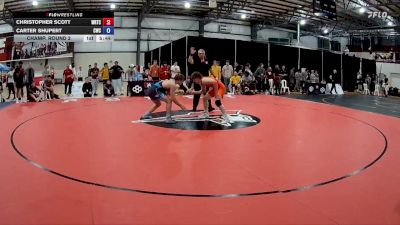74 kg Champ. Round 2 - Christopher Scott, Warrior Regional Training Center vs Carter Shupert, Cougar Wrestling Club
