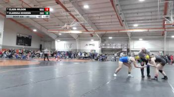 140 lbs Cons. Round 3 - Clarissa Hoskins, Clermont Northeastern High School vs Clara Wilson, Westerville-North High School