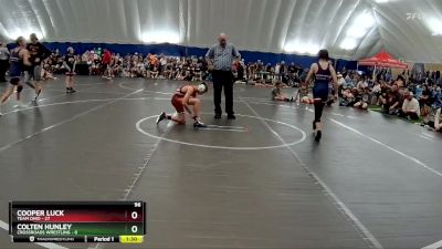 96 lbs Round 4 (8 Team) - Cooper Luck, Team Ohio vs Colten Hunley, Crossroads Wrestling