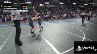 110 lbs Champ. Round 1 - Hunter Grandon, Jayhawk Wrestling vs Jax Reed, Tiger