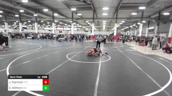 70 lbs Semifinal - Jesse Espinoza, Total Kaos vs Dawson Willford, Grindhouse WC