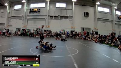 76 lbs Round 1 (6 Team) - Elijah Weeks, Killer Elite vs Jack Lauer, Lake/Armory Red