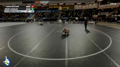 126 lbs 3rd Place Match - Aidan McClure, Aurora (Marmion Academy) vs Brody Koselke, Chicago (Mt. Carmel)