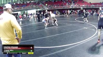 80 lbs Quarterfinal - Colton Strange, Millard South Wrestling Club vs Tyson Soll, Arlington