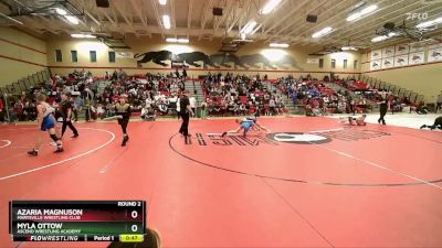 92-96 lbs Round 2 - Myla Ottow, Ascend Wrestling Academy vs Azaria Magnuson, Marysville Wrestling Club