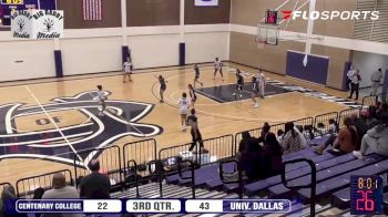 Replay: Centenary (LA) vs Dallas | Feb 22 @ 4 PM