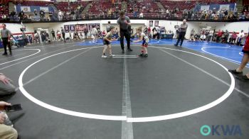 46 lbs Round Of 16 - Samuel Voss, Skiatook Youth Wrestling vs Teagen Martinez, Carl Albert