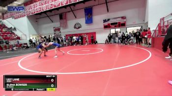 115 lbs Champ. Round 2 - Elena Bowser, EL RENO vs Lily Lane, BIXBY