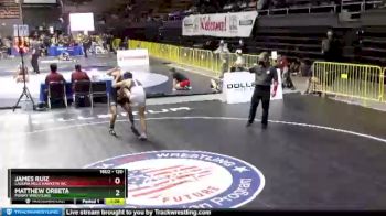 120 lbs Semifinal - James Ruiz, Laguna Hills Hawkeye WC vs Matthew Orbeta, Poway Wrestling