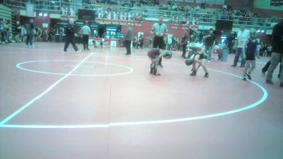 8U - 56 lbs Champ. Round 1 - Korbyn Flosenzier, Hybrid Wrestling Club vs Jaquon Carter, Jimtown Wrestling Club