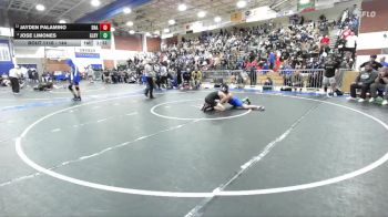 144 lbs Champ. Round 4 - Jayden Palamino, Santa Ana vs Jose Limones, Gilroy