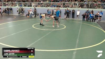 102 lbs Round 1 - Luke Lester, Kodiak Wrestling Club vs Gabriel Crockett, Pioneer Grappling Academy