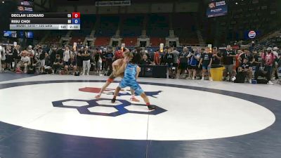 120 lbs Cons. Sub-rd Of 32 - Declan Leonard, California vs RiSu Choi, Michigan