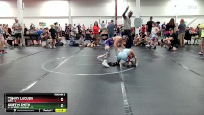 88 lbs Round 2 (6 Team) - Griffin Smith, U2 Upstate Uprising vs Tommy Lucuski, SEPA