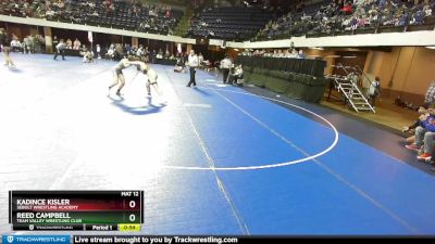 132 lbs Cons. Round 3 - Reed Campbell, Team Valley Wrestling Club vs Kadince Kisler, Sebolt Wrestling Academy