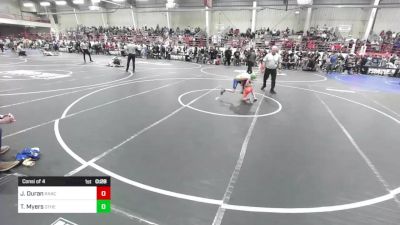 62 lbs Consi Of 4 - Johnny Duran, Ranch Hand Wrestling vs Taige Myers, Other Team