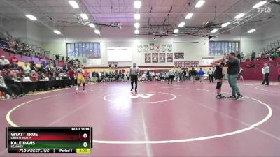 157 lbs 7th Place Match - Kale Davis, KEARNEY vs Wyatt True, LIBERTY NORTH