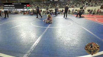 60 lbs Round Of 16 - Owen McCool, Elgin Wrestling vs Danger Welch, Claremore Wrestling Club