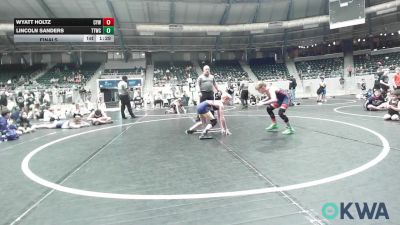 70 lbs Final - Wyatt Holtz, Coweta Tiger Wrestling vs LIncoln Sanders, TTWC Blue
