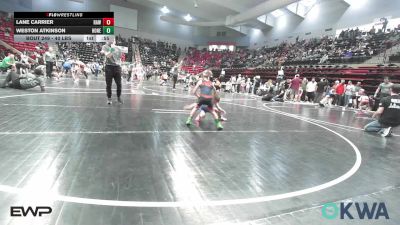 40 lbs Consolation - Lane Carrier, Raw Wrestling Club vs Weston Atkinson, Honey Badgers Wrestling Club