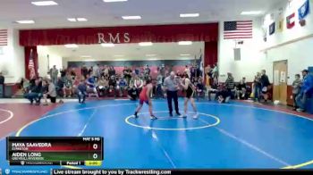 138 lbs Champ. Round 1 - Maya Saavedra, Evanston vs Aiden Long, Greybull/Riverside