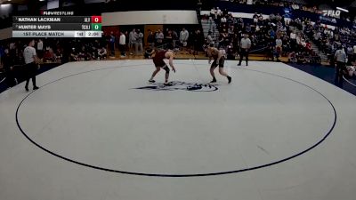 174 lbs 1st Place Match - Nathan Lackman, Alvernia University vs Hunter Mays, Tcnj