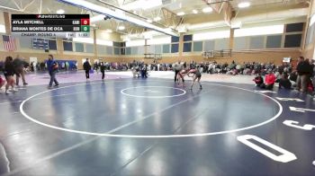 105lbs Champ. Round 4 - Ayla Mitchell, Kamiakin (Girls) vs Briana Montes De Oca, Eisenhower (Girls)