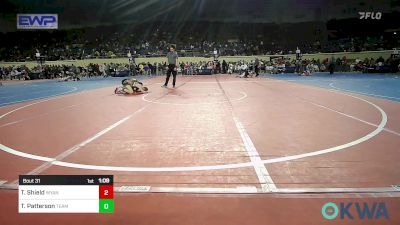 105 lbs Round Of 16 - Toby Shield, Wyandotte Youth Wrestling vs Tj Patterson, Team Tulsa Wrestling Club