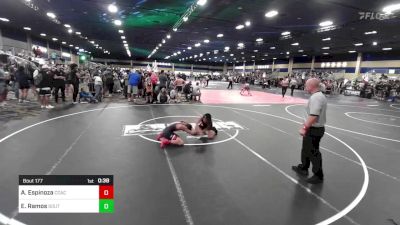 95 lbs Consi Of 16 #1 - Alekzander Espinoza, Coachella Valley WC vs Emmanuel Ramos, South Kona WC