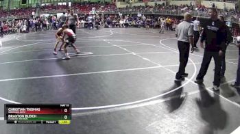 85 lbs Quarterfinal - Christian Thomas, Nebraska Boyz vs Braxton Bleich, Fairbury Matmen