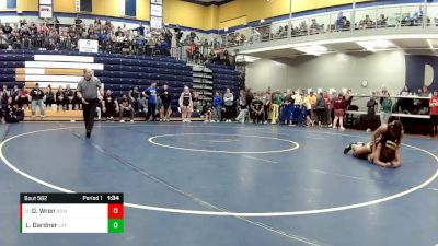 135 lbs. Cons. Round 2 - Danyielle Wren, Brentwood vs Layla Gardner, Lafayette (Wildwood)