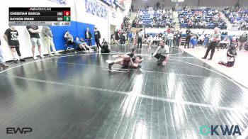 130 lbs Semifinal - Christian Garcia, Eufaula Ironheads Wrestling Club vs Dayson Swan, IRONMEN Wrestling Club