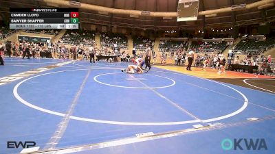 110 lbs 3rd Place - Camden Lloyd, Independent vs Sawyer Shaffer, Caney Valley Wrestling