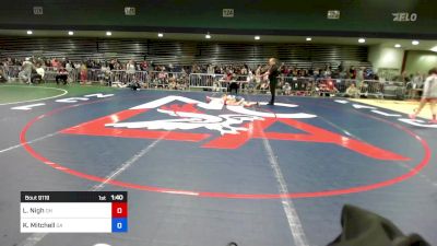 100 lbs Round Of 16 - Libertie Nigh, OH vs Kirra Mitchell, GA