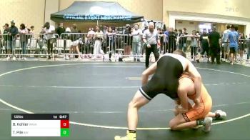 132 lbs Consi Of 4 - Benjamin Kohler, Wasatch WC vs Trevor Pile, Bay Area Dragons WC